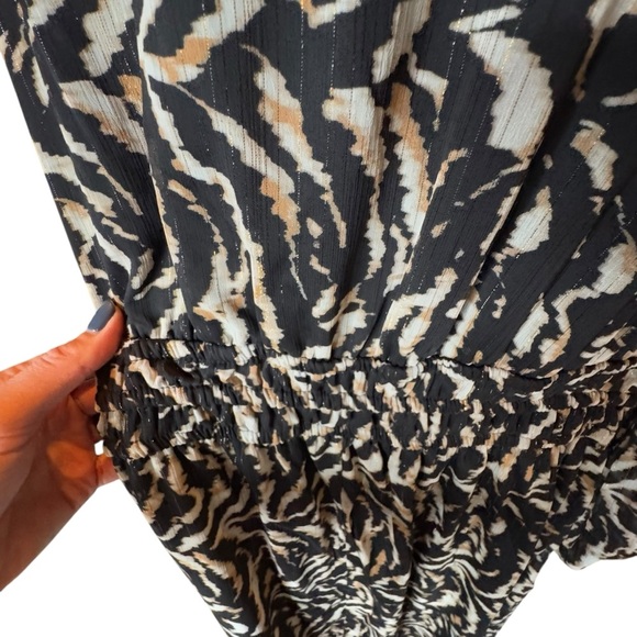 Sofia Jeans Women's Empire Dress Long Sleeves Mid Calf Length XXL Leopard Z78 - Picture 5 of 12